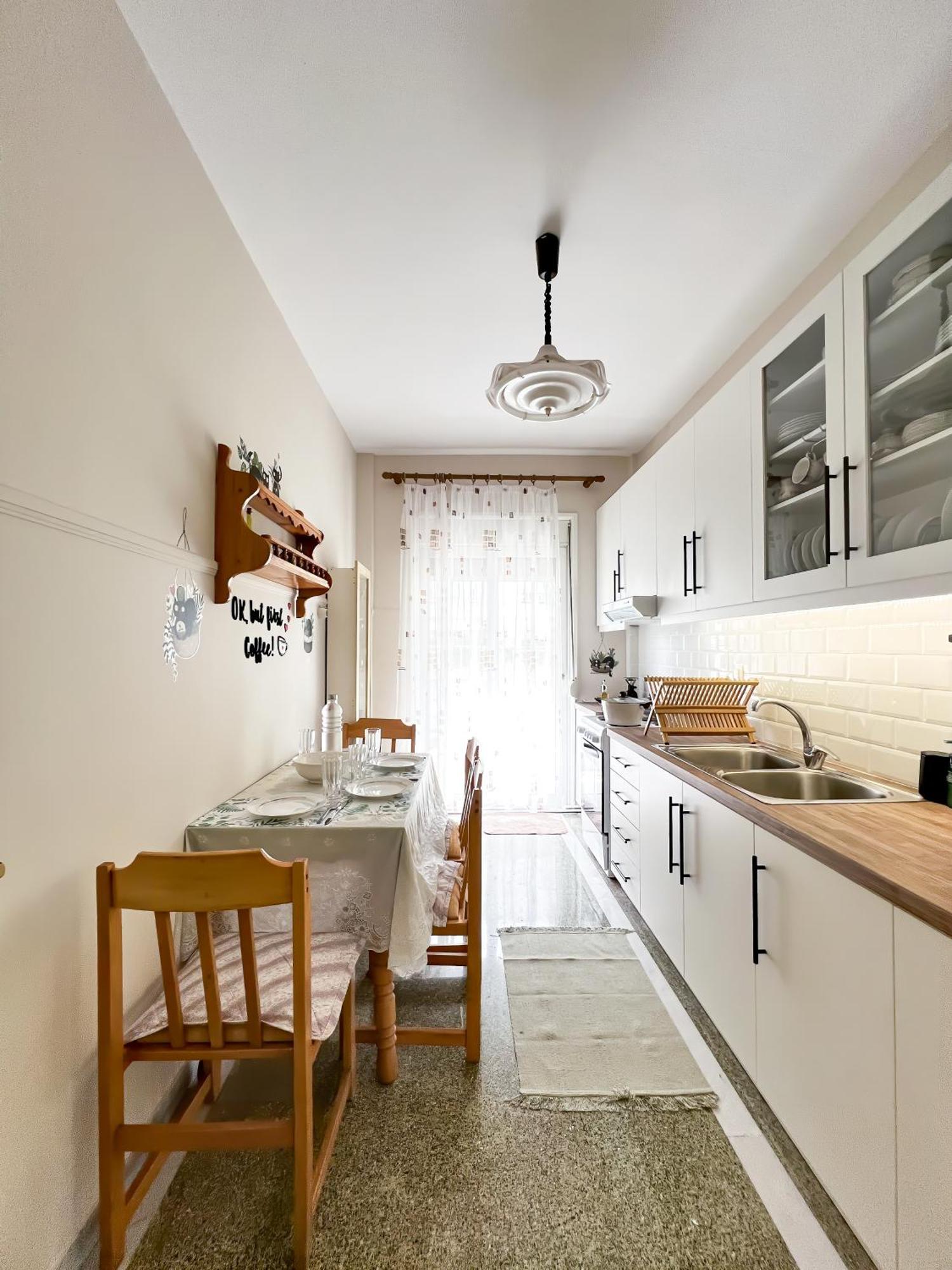Sonia'S Skg 3 Bedroom Family Apartment - Near Metro Szaloniki Kültér fotó